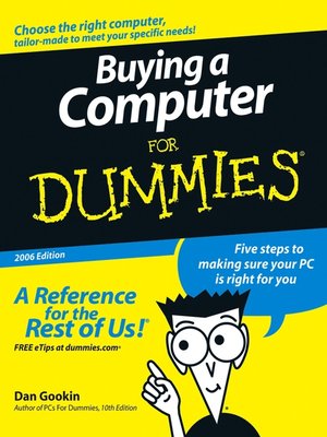 cover image of Buying a Computer for Dummies